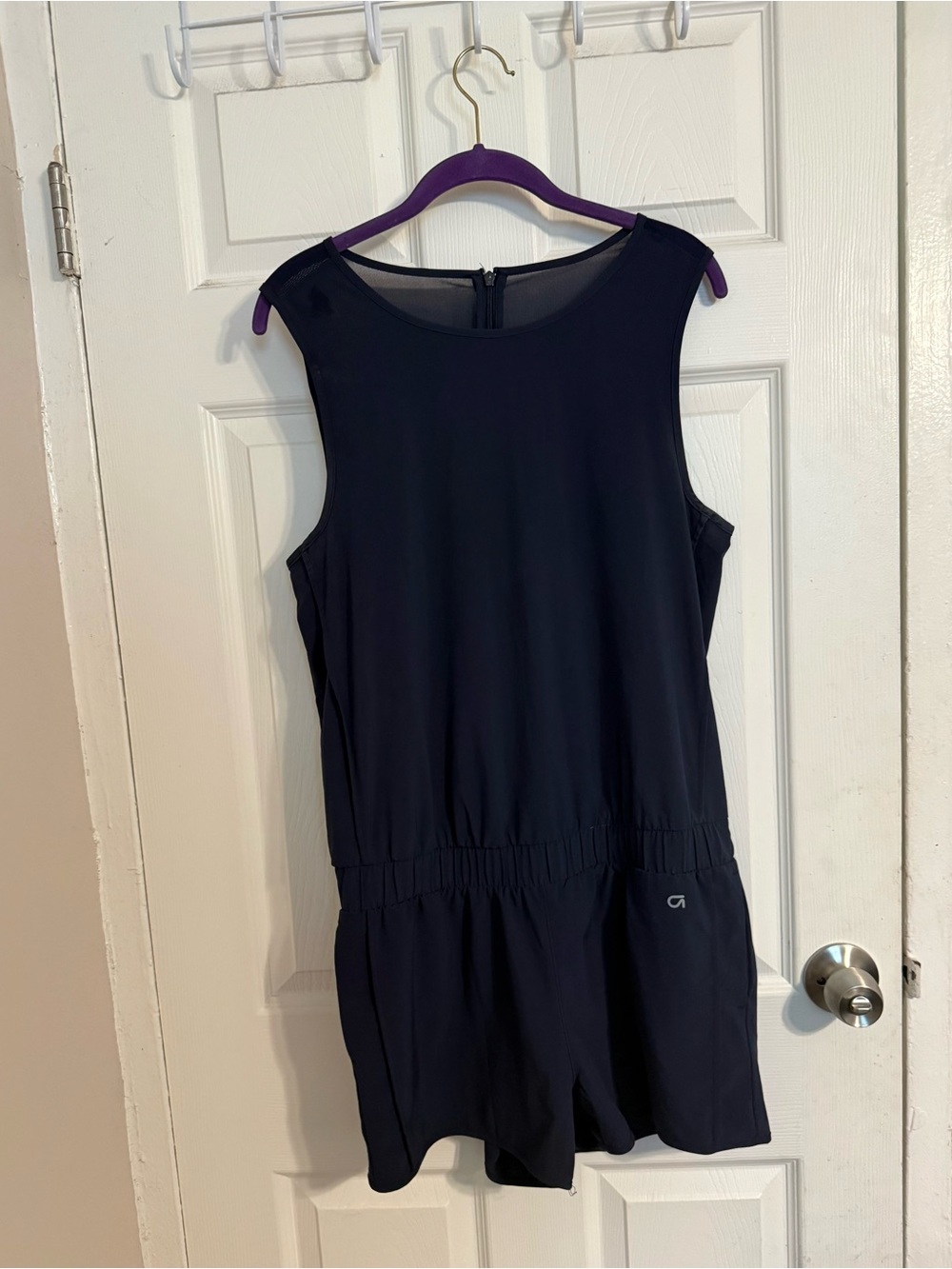 GAP Navy Fit Sleeveless Romper